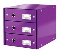 leitz bloc de classement click & store wow, violet noir