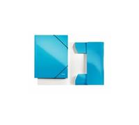 Leitz leitz chemise à élastique wow, a4, carton, bleu métallique noir Noir G