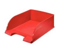 leitz leitz corbeille à courrier plus jumbo, a4, polystyrène,rouge noir Noir G