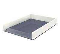 leitz leitz corbeille à courrier wow duo colour, a4, jaune noir Noir G