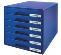 Leitz A4 Bloc de Classement, 6 Tiroirs, Noir, Plus, 52120095