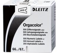 LEITZ Lettres de signalisation Orgacolor "A", sur rouleau, blancá