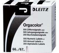 LEITZ Lettres de signalisation Orgacolor "J", sur rouleau, noir