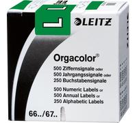 LEITZ Lettres de signalisation Orgacolor "L" sur rouleau vert foncé 250 pièces