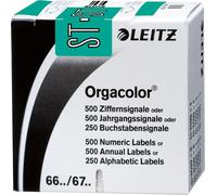 LEITZ Lettres de signalisation Orgacolor "ST", sur rouleau, trkis