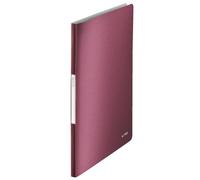 LEITZ Livret de présentation Style A4 PP avec 40 pochettes grenat rouge