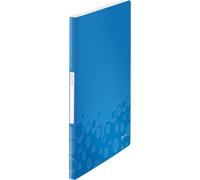 LEITZ Livret de présentation WOW A4 PP avec 20 pochettes bleu métallisé