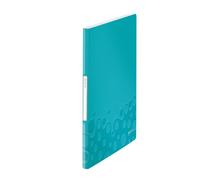 LEITZ Livret de présentation WOW A4 PP avec 20 pochettes eisblau metallic