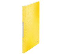 LEITZ Livret de présentation WOW A4 PP avec 20 pochettes jaune métallique