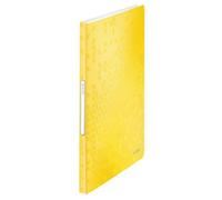 LEITZ Livret de présentation WOW A4 PP avec 40 pochettes jaune métallique
