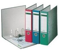 Leitz Lot de 20 classeurs de qualité, l'original, format A4, 8 cm de large, papier marbre nuageux, classeur recy nge bleu, avec mécanisme à 180°, grande stabilité, rouge, 10805025