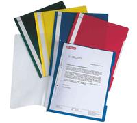 Leitz Lot De 25 Chemise À Lamelle Standard Format A4 Pvc Rouge Clair