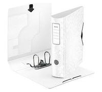 Leitz Lot de 5 classeurs de qualité supérieure Active Wow à 180° - Format A4 - Dos arrondi - 8,2 cm de large - Fermeture élastique - Polyfoam léger - En plastique - Blanc - 11060001