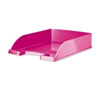 Leitz Lot De 5 Corbeilles À Courrier Plus Wow, A4, Polystyrène, Rose