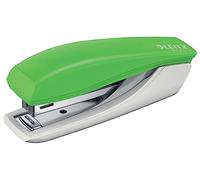 LEITZ - Mini Agrafeuse, Capacité 10 Feuilles, avec Ôte-agrafes Intégré, Acier & Plastique Recyclé, 100% Recyclable, Compensée en CO2, Eco-responsable, Gamme NeXXt Recycle, coloris Vert, 56170055