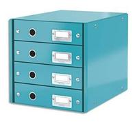 Leitz Module De Classement 4 Tiroirs Wow En Carton Recouvert De Polypropylène. Coloris Menthe.