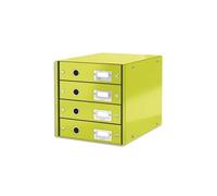 Leitz Module De Classement 4 Tiroirs Wow En Carton Recouvert De Polypropylène. Coloris Vert.