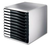 Leitz Module de classement formulaires,10 tiroirs,gris/noir