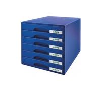 leitz module de classement plus, 6 tiroirs, noir noir