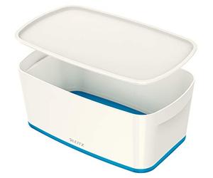 Leitz MyBox 52291036 Boîte Petit Format avec Couvercle Bleu Métallisé