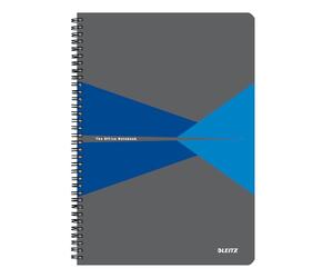 Leitz Office College Pad - Cahier A4 quadrillé avec couverture PP, reliure spirale, ouverture à 360 degrés, 180 pages / 90 feuilles de papier accrédité FSC 80 g/m², pour bureau et école, 44951035