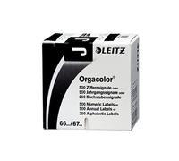 Leitz Onglet Alphab?Tique "J" Sur Rouleau Noir Autocollant