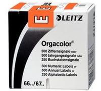 Leitz Onglet Alphab?Tique "E" Sur Rouleau,Orange,Autocollant