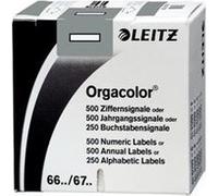 LEITZ onglet alphabétique "I" sur Rouleau, gris, autocollant Gris G