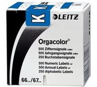 LEITZ onglet alphabétique "K" sur Rouleau, bleu, autocollant Bleu G