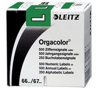 LEITZ onglet alphabétique "L" sur Rouleau, vert, autocollant Vert G