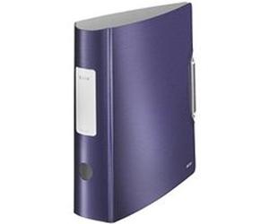 Leitz ordner active style, 180 grad, 80 mm, titan-blau din a4, runder rcken, aus pp, gebrstete oberflche, innen silber, mit auf G