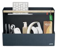 Leitz Organisateur de bureau pliable en matériaux recyclés – 4 compartiments, poignée – 38x19x26cm