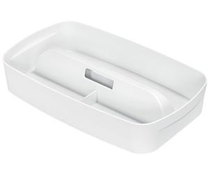 Leitz Organiseur avec Poignée Grand Format, Etanche, Sans BPA et Compatible Contact Alimentaire, Blanc, 53220001