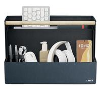 Leitz Organiseur de Bureau Portable en Tissu avec Poignée - Sac Organiseur Pliable pour Hot Desking avec Quatre Compartiments, Protection et Matériaux Recyclés - 38 x 19 x 26cm