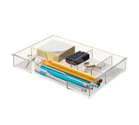 Leitz Organiseur pour blocs de classement Plus et WOW – 4 compartiments – Transparent – 52150002