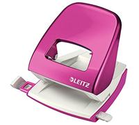 Perforateur de bureau 2 trous Leitz Wow capacité 30 feuilles métal - rose