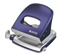 Leitz Perforatrice Style Nexxt 5006 – 30 feuilles, 2 trous, métal – Bleu Titan