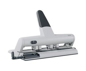 Leitz Perforatrice Multi-Trous Ajustable, AKTO, Capacité 30 Feuilles, Argent, Métal, Perforation 6 Trous Maximum, 51140084