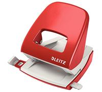 Leitz 50080025 Perforateur de bureau New NeXXt rouge format de réglage max.: A4 30 feuilles (80 g/m²)