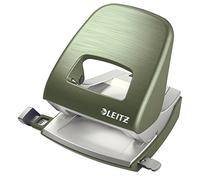 Leitz locher style nexxt 5006, seladon-grn stanzleistung 30 blatt, aus metall, mit anschlagschiene fr a4, a5, a6, folio, us-qua