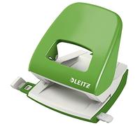 Leitz Perforatrice Sans Effort, Capacité 30 Feuilles, Vert clair, Métal, Réglette de Guidage avec Repères, NeXXt, 50080050