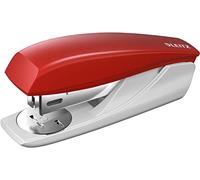 Leitz Petite Agrafeuse de Bureau, Capacité 25 Feuilles, Rouge, Boîtier Ergonomique, Agrafes Incluses, Gamme NeXXt, 55010025