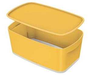 Leitz Petite Boîte de Rangement avec Couvercle MyBox, Cosy, Jaune, 52630019