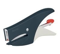 Leitz Pince Agrafeuse, Capacité 15 Feuilles, Chargement par l'Arrière, Pack d'Agrafes P2 (N°10) Inclus, Gris, 56450089