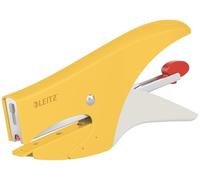 Leitz Pince Agrafeuse, Capacité 15 Feuilles, Chargement par l'Arrière, Pack d'Agrafes P2 (N°10) Inclus, Jaune, 56450019