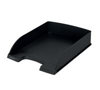Leitz Plateau à courrier, A4, Lot de 5, Plateaux empilables, Noir - Robuste | Ce bac A4 empilable range vos documents; fabriqué à partir de plastique recyclé à 90 %