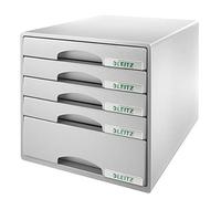 Leitz Plus 52110085 Bloc de classement 5 Tiroirs Gris