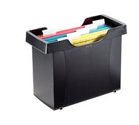 Leitz Bac de rangement Plus Mini – pour 6 dossiers suspendus – Noir – Format A4