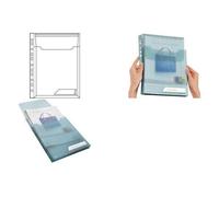 Leitz Pochette Maxi Combifile, Format A4, Pp, Bleu, 0,20 Mm