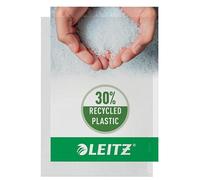 Leitz-pochette plastique transparentes en polypropylène standard format a4 grainé-transparent-lot de 10